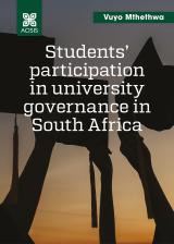 Cover for Students’ participation in university governance in South Africa