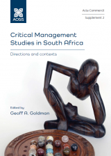 Cover for Critical management studies in South Africa: Directions and contexts